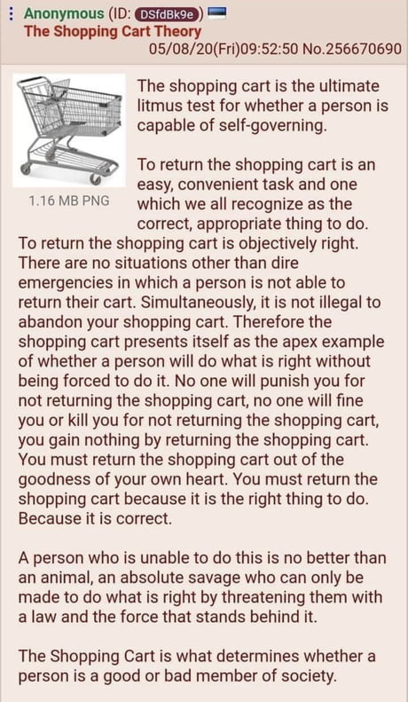 The shopping cart theory