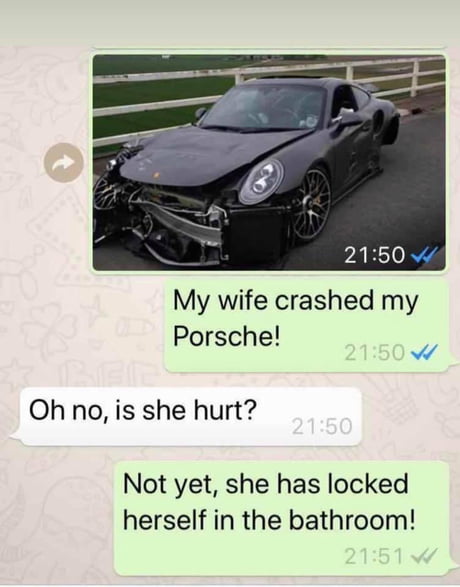 Oh not the porsche