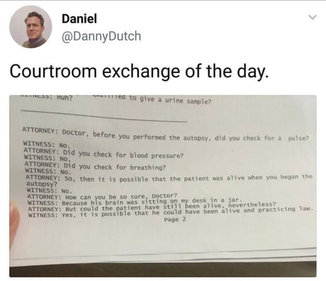 Smackdown in the courtroom.