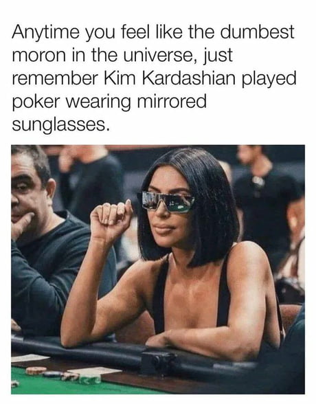 Kim Kardashian pokerface